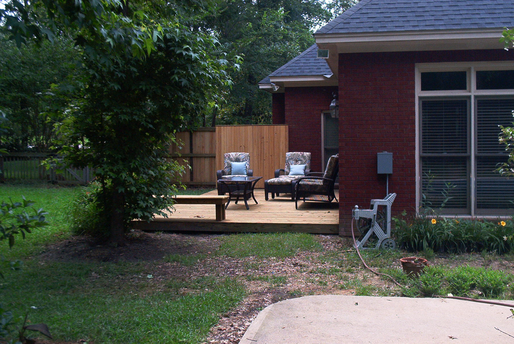 Deck with Privacy Panel